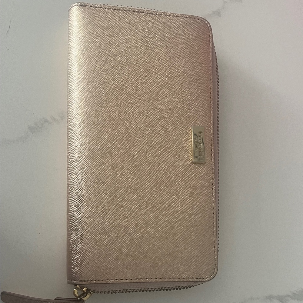 Kate Spade Rose Gold Zip around wallet
